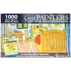 1000 piece jigsaw & reference book: great painters vincent van gogh