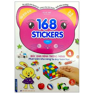 168 stickers - bóc dán hình thông minh phát triển tư duy toán học 4