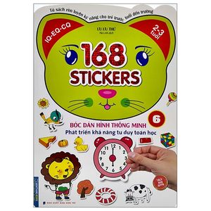 168 stickers - bóc dán hình thông minh phát triển tư duy toán học 6