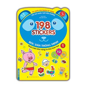 198 sticker - bóc dán hình thông minh phát triển khả năng tư duy toán học iq eq cq (5-6 tuổi) - quyển 1