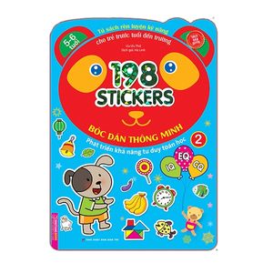 198 sticker - bóc dán hình thông minh phát triển khả năng tư duy toán học iq eq cq (5-6 tuổi) - quyển 2