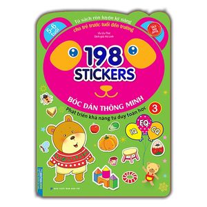 198 sticker - bóc dán hình thông minh phát triển khả năng tư duy toán học iq eq cq (5-6 tuổi) - quyển 3