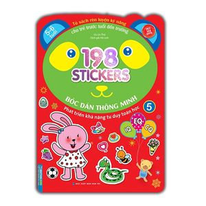 198 sticker - bóc dán hình thông minh phát triển khả năng tư duy toán học iq eq cq (5-6 tuổi) - quyển 5