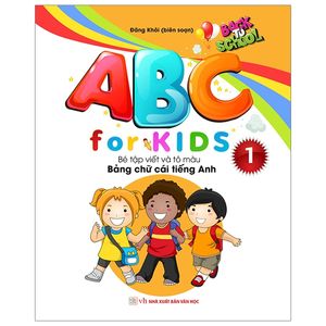 abc for kids - quyển 1 - bé tập viết và tô màu bảng chữ cái tiếng anh