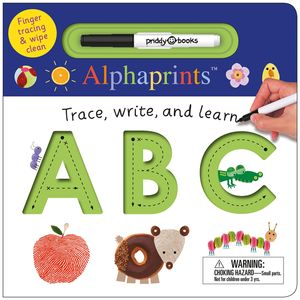 alphaprints: trace, write, and learn abc: finger tracing & wipe clean