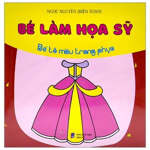 bé làm họa sỹ - bé tô màu trang phục