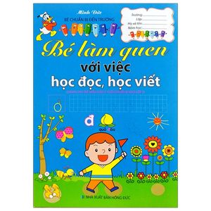 bé làm quen việc học đọc, học viết