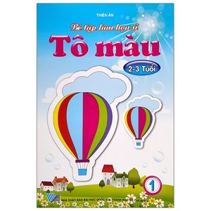 bé tập làm họa sĩ tô màu (2-3 tuổi)