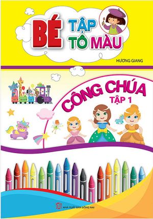 bé tập tô màu công chúa - tập 1