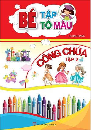 bé tập tô màu công chúa - tập 2