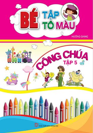 bé tập tô màu công chúa - tập 5