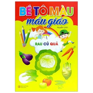 bé tô màu mẫu giáo - rau củ quả