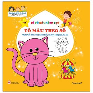 bé tô màu sáng tạo - tô màu theo số