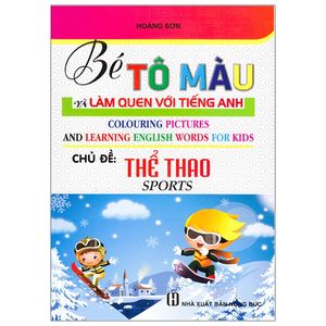 bé tô màu và làm quen với tiếng anh - chủ đề thể thao