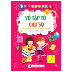 bé vào lớp 1 - vở tập tô chữ số