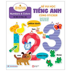 bé vui học tiếng anh cùng sticker - numbers and colors - số đếm và màu sắc