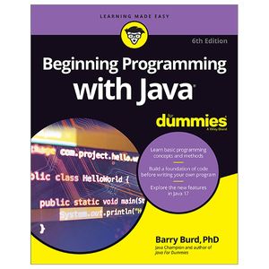 beginning programming with java for dummies - 6th edition