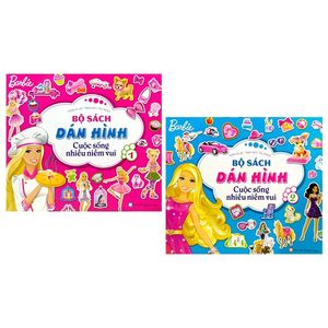 bộ dán hình barbie - cuộc sống nhiều niềm vui (bộ 2 cuốn)