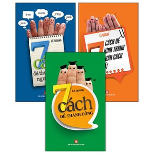 bộ sách 7 cách thành công + 7 cách thuyết phục + 7 cách hình thành nhân cách tốt (bộ 3 cuốn)