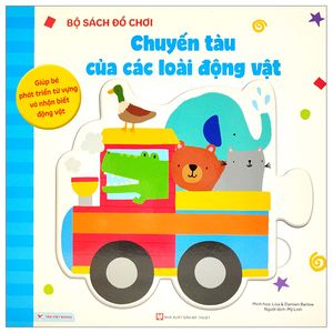 bộ sách đồ chơi - chuyến tàu của các loài động vật