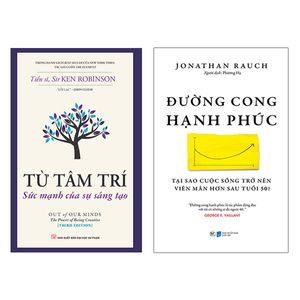 bộ sách đường cong hạnh phúc - tại sao cuộc sống trở nên viên mãn hơn sau tuổi 50 + từ tâm trí - sức mạnh của sự sáng tạo (bộ 2 cuốn)