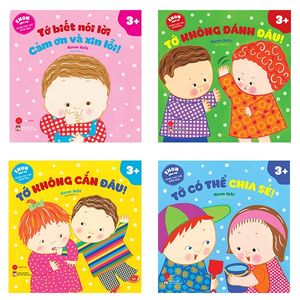 bộ sách ehon ứng xử dành cho trẻ mầm non - tặng kèm sticker