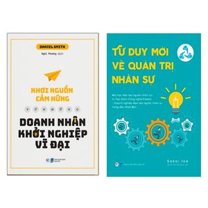 bộ sách khơi nguồn cảm hứng từ những doanh nhân khởi nghiệp vĩ đại + tư duy mới về quản trị nhân sự (bộ 2 cuốn)