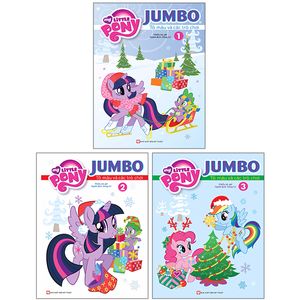 bộ sách my lititle pony - jumbo tô màu và các trò chơi - tập 1,2,3 (bộ 3 cuốn)