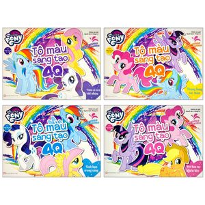 bộ sách my little pony - tô màu sáng tạo 4q (dành cho trẻ từ 3 tuổi) (bộ 4 cuốn) (tái bản 2022)