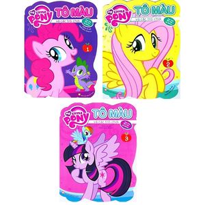 bộ sách my little pony - tô màu và các trò chơi (bộ 3 cuốn)