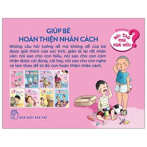 bộ sách nói sao cho con hiểu - giúp bé hoàn thiện nhân cách (bộ 8 cuốn)