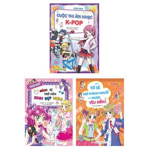 bộ sách smart girls - cuộc thi âm nhạc k-pop + mình sẽ trở nên xinh đẹp hơn + tớ sẽ trở  thành người được yêu mến (bộ 3 cuốn)