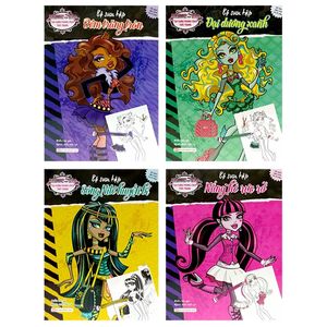 bộ sách tạo dựng phong cách thời trang monster high (bộ 4 cuốn)