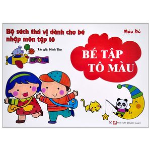 bộ sách thú vị dành cho bé nhập môn tập tô - bé tập tô màu - màu đỏ