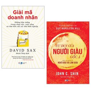 bộ sách tư duy của người giàu gốc á +  giải mã doanh nhân (bộ 2 cuốn)