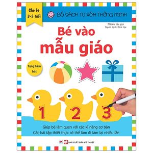 bộ sách tự xóa thông minh - bé vào mẫu giáo (3- 5 tuổi)