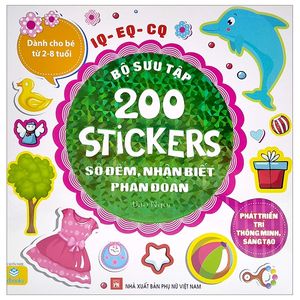 bộ sưu tập 200 stickers - số đếm, nhận biết, phán đoán