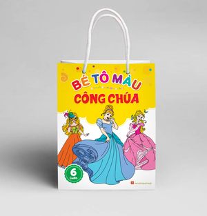 bộ túi bé tô màu công chúa (bộ 6 cuốn)