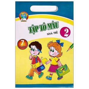 bộ túi tập tô màu nhà trẻ tập 2 (bộ 7 cuốn)