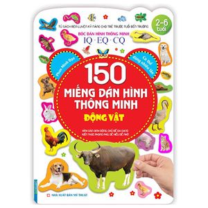 bóc dán hình thông minh iq-eq-cq - 150 miếng dán hình thông minh - động vật (tái bản)