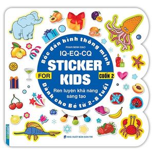 bóc dán hình thông minh iq - eq - cq - sticker for kids - cuốn 2