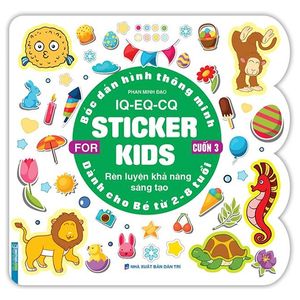 bóc dán hình thông minh iq - eq - cq - sticker for kids - cuốn 3