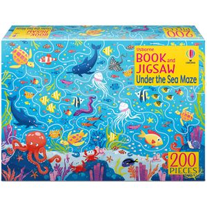 book and jigsaw under the sea maze