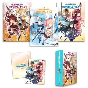 boxset ma pháp thiếu nữ madoka magica - một câu chuyện khác (bộ 3 tập) - tặng kèm mini clear file