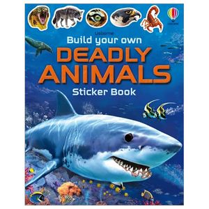 build your own deadly animals sticker book