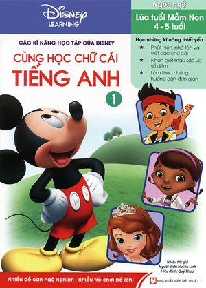 các kĩ năng học tập của disney - cùng học chữ cái tiếng anh tập  1 (4-5 tuổi)