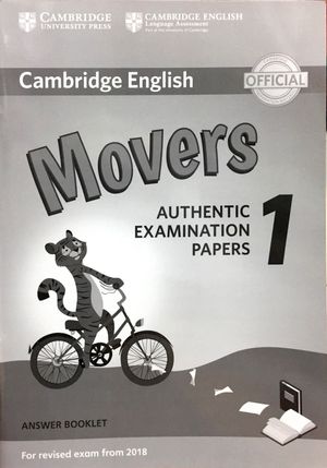 cambridge english movers 1 for revised exam from 2018  ans booklet