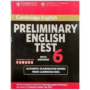 cambridge preliminary english test 6 student's book with answers fahasa reprint edition