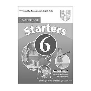 cambridge young learners english tests 6 starters answer booklet