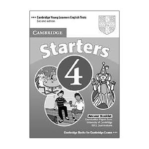 cambridge young learners english tests second edition starters 4 answer booklet